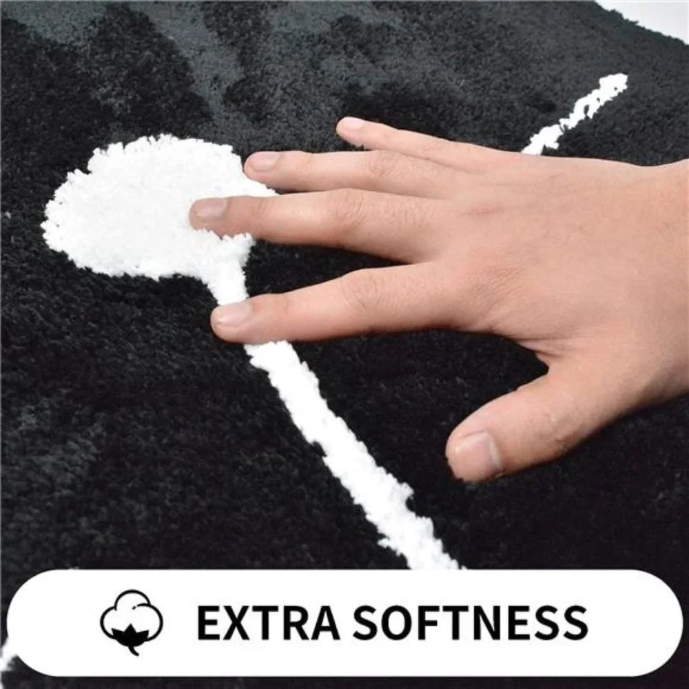 Bathroom Rug NonSlip Soft Shower Mat Washable,Absorbent Bath Mat for Living Room